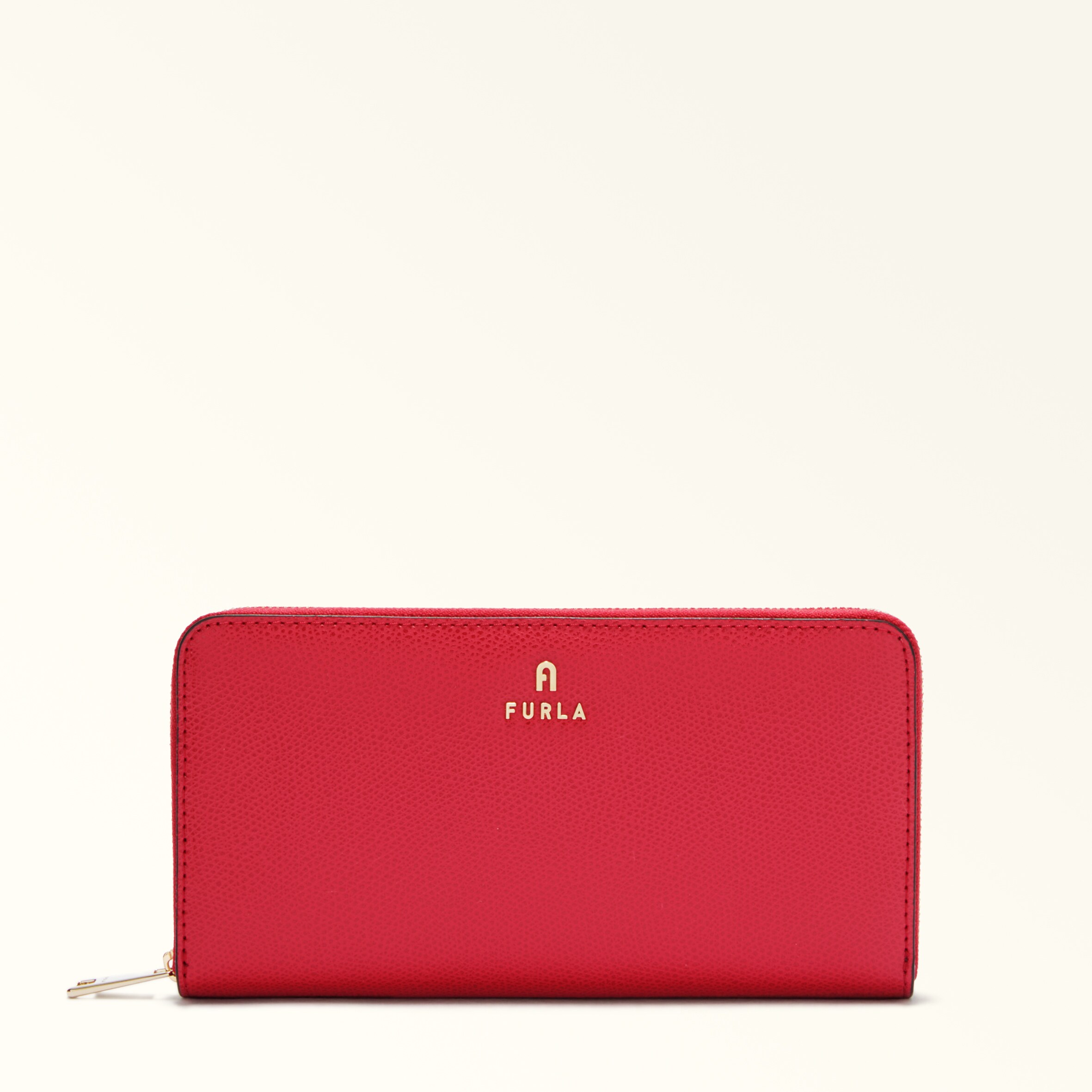 Furla Camelia Zip Around Xl Ruby Rosso Pelle Stampata Donna