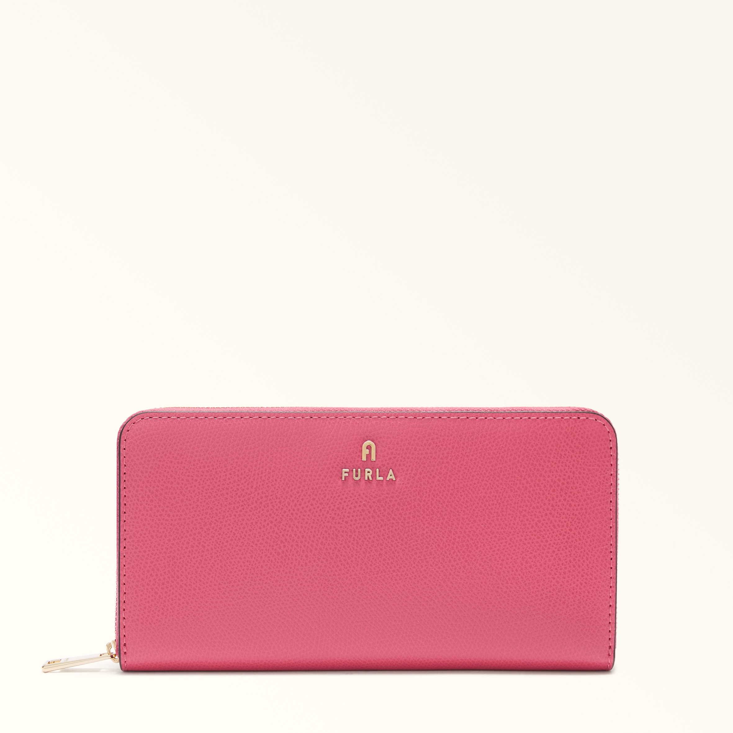 Furla Camelia Zip Around Xl Velvet Pink Pelle Stampata Donna