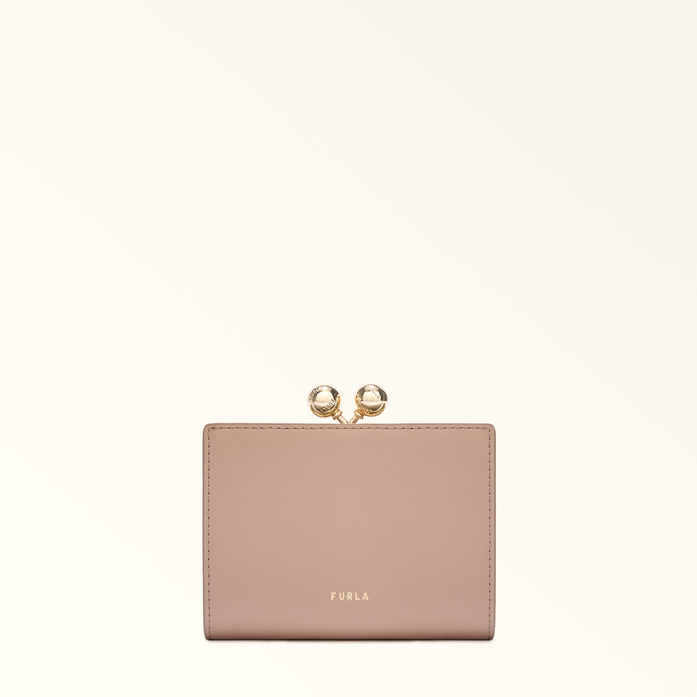 Furla Dots Coin Case S Anemone Pink Pink Sidney Calf Leather Woman