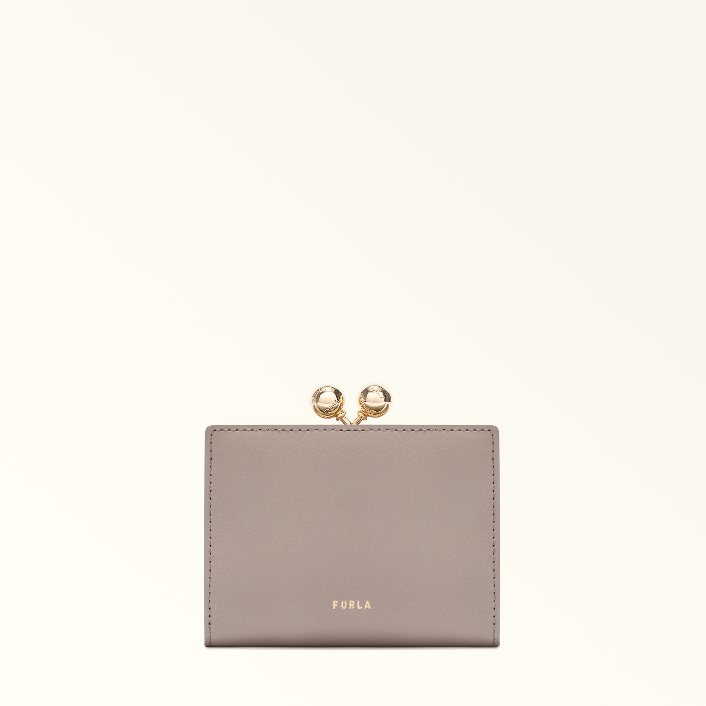 Furla Dots Coin Case S Linen Sidney Calf Leather Woman