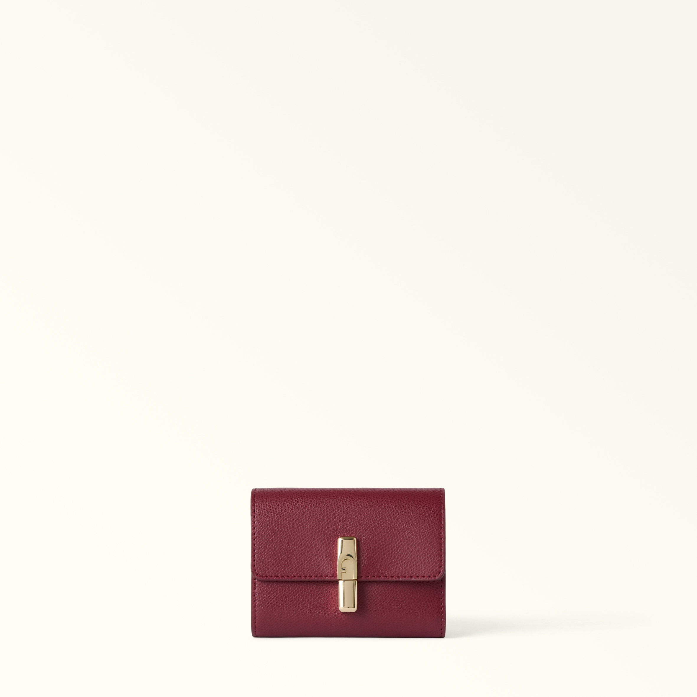 Furla Red Iride Compact Wallet S Ciliegia D Textu Leather Woman