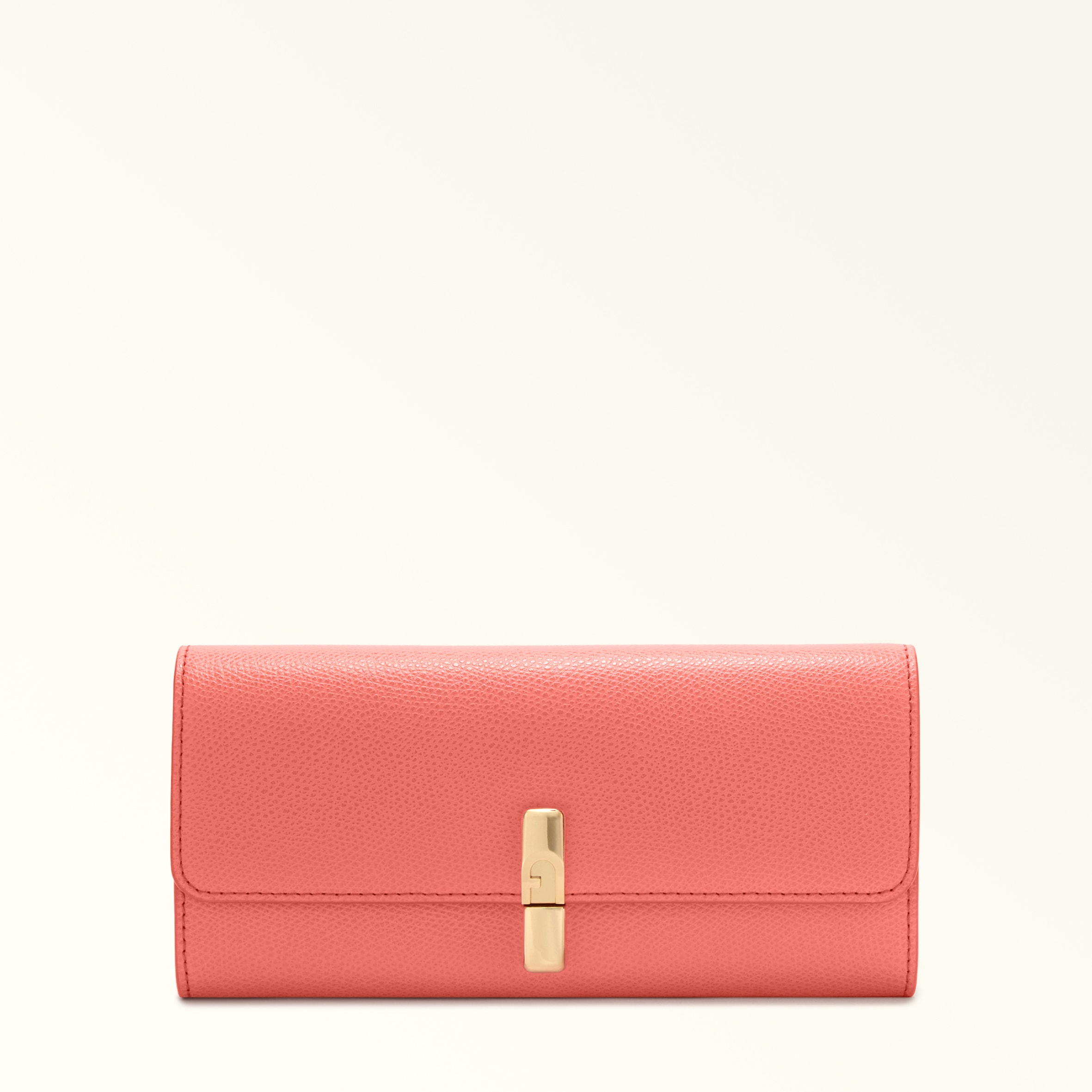 Furla Donna Arancione Iride Portafoglio Continental Xl Aperitivo Pelle Stampata