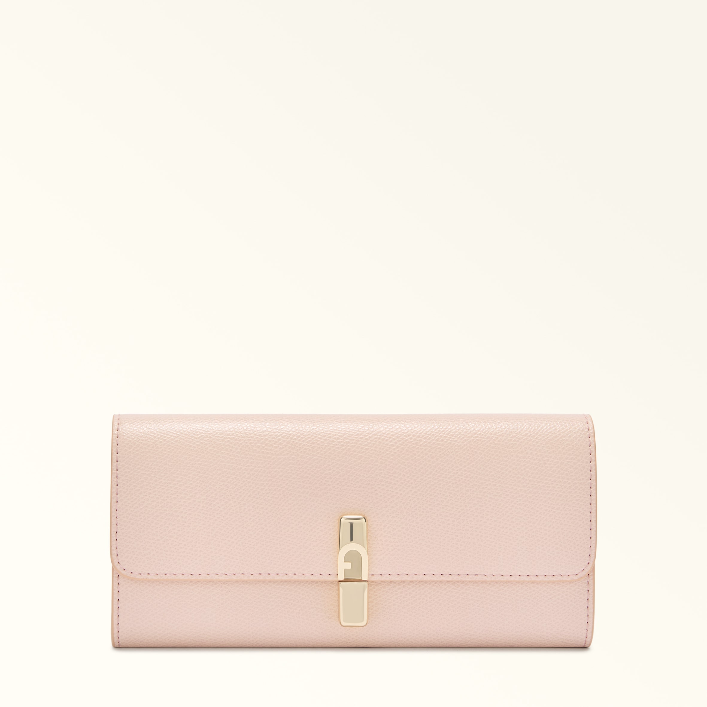 Furla Iride Continental Wallet Xl Dusty Pink Pink Textured Leather Woman