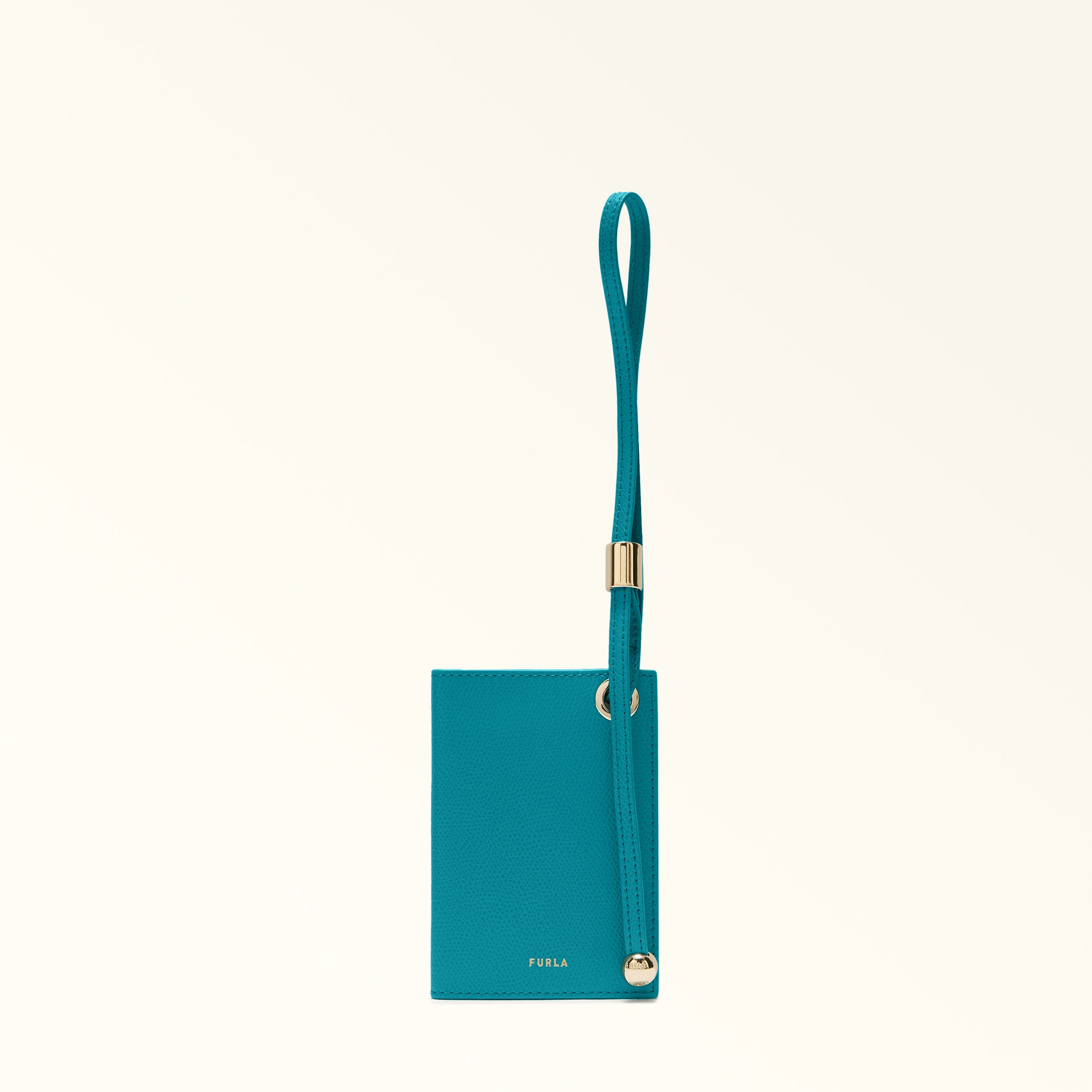 Furla Laura Porta Carte Di Credito S Amatore Blue Blu Pelle Stampata Donna