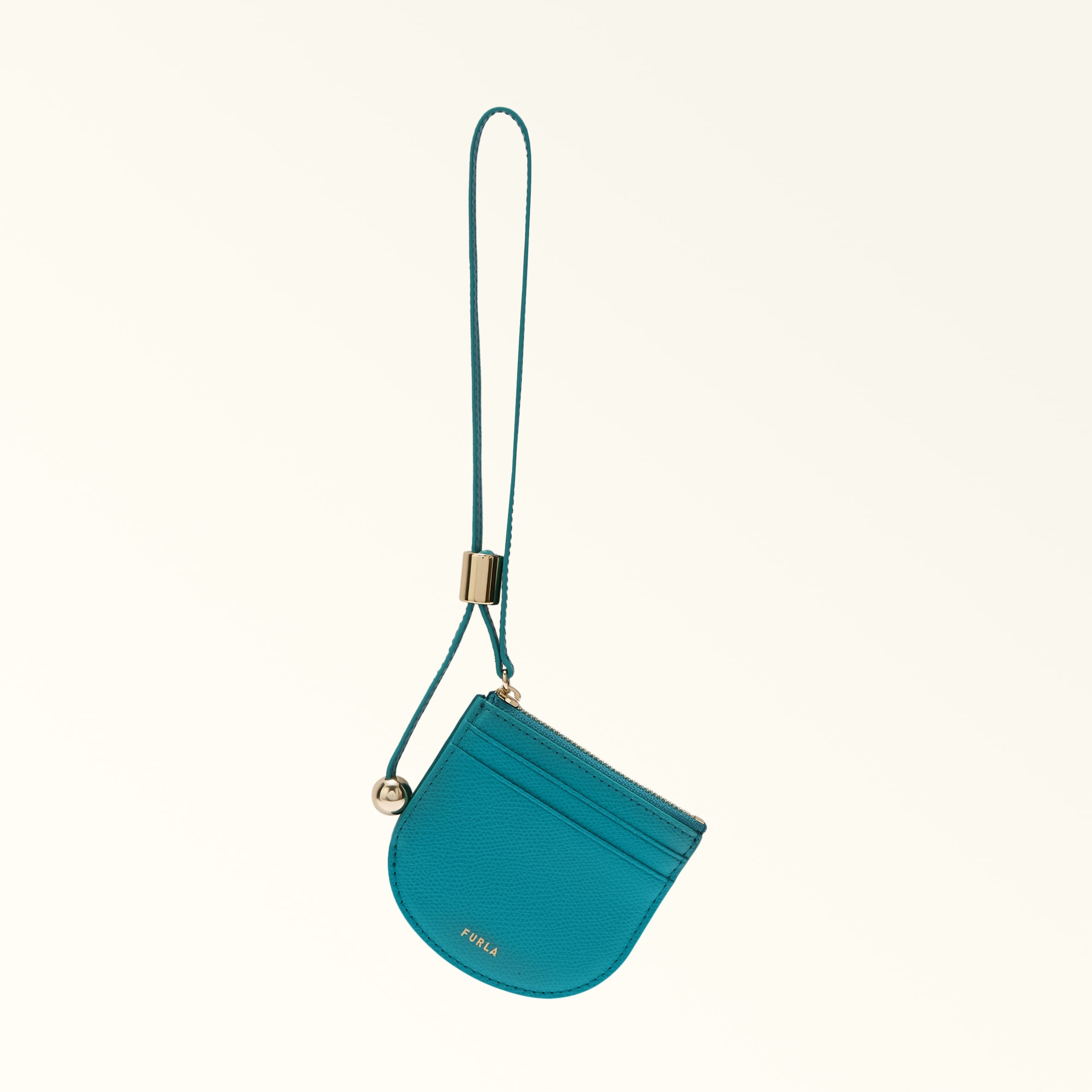 Furla Laura Porta Carte Di Credito S Amatore Blue Blu Pelle Stampata Donna