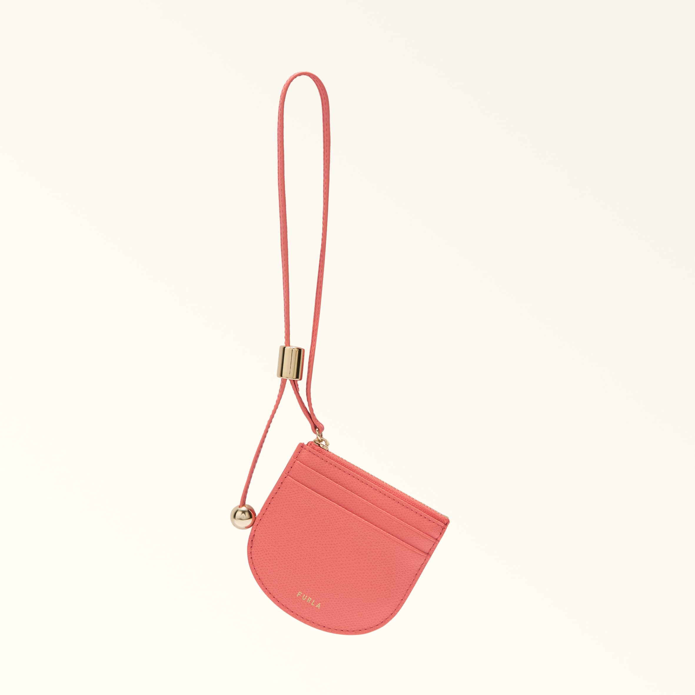 Furla Laura Porta Carte Di Credito S Aperitivo Arancione Pelle Stampata Donna In Orange