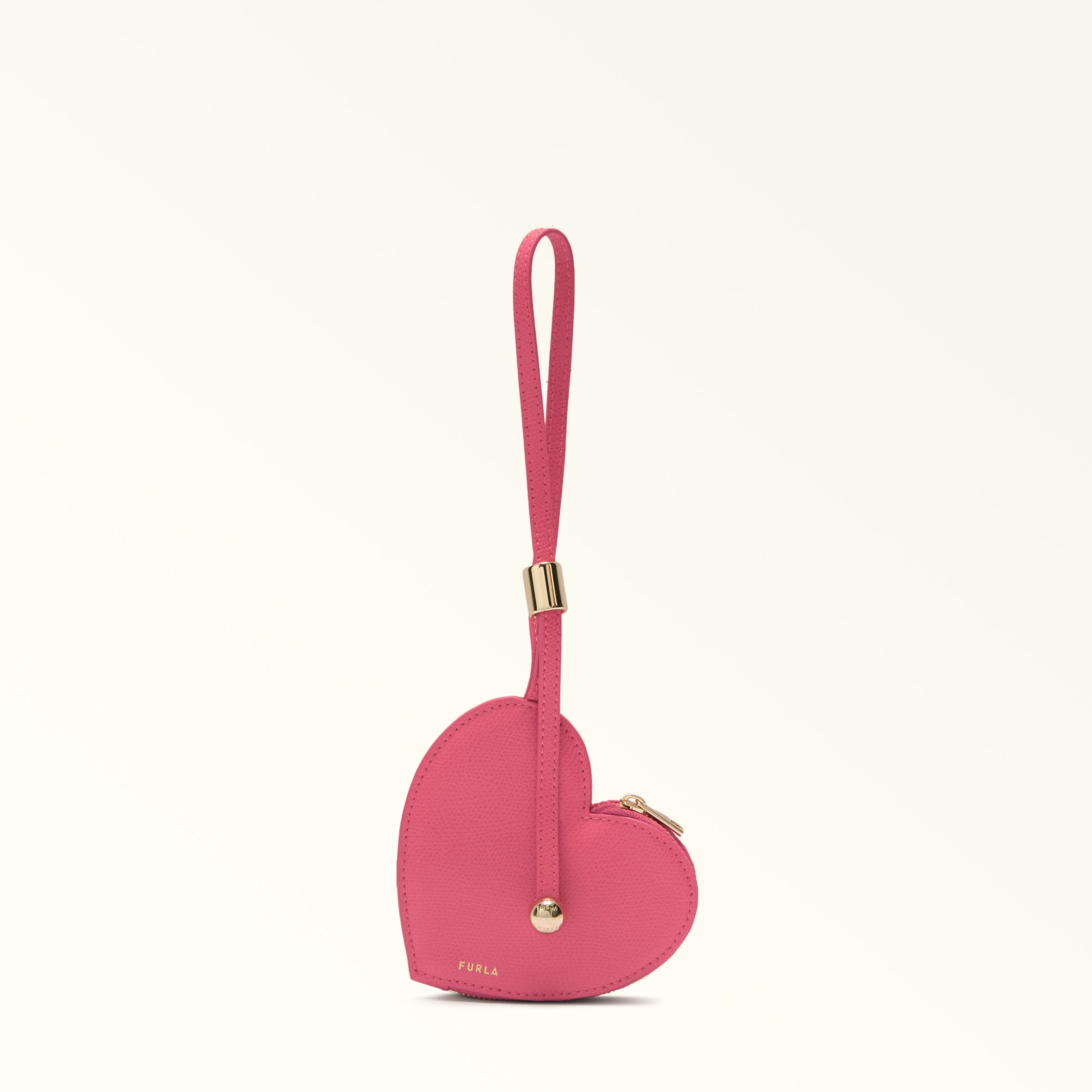 Furla Laura Coin Case S Velvet Pink Pink Textured Leather Woman