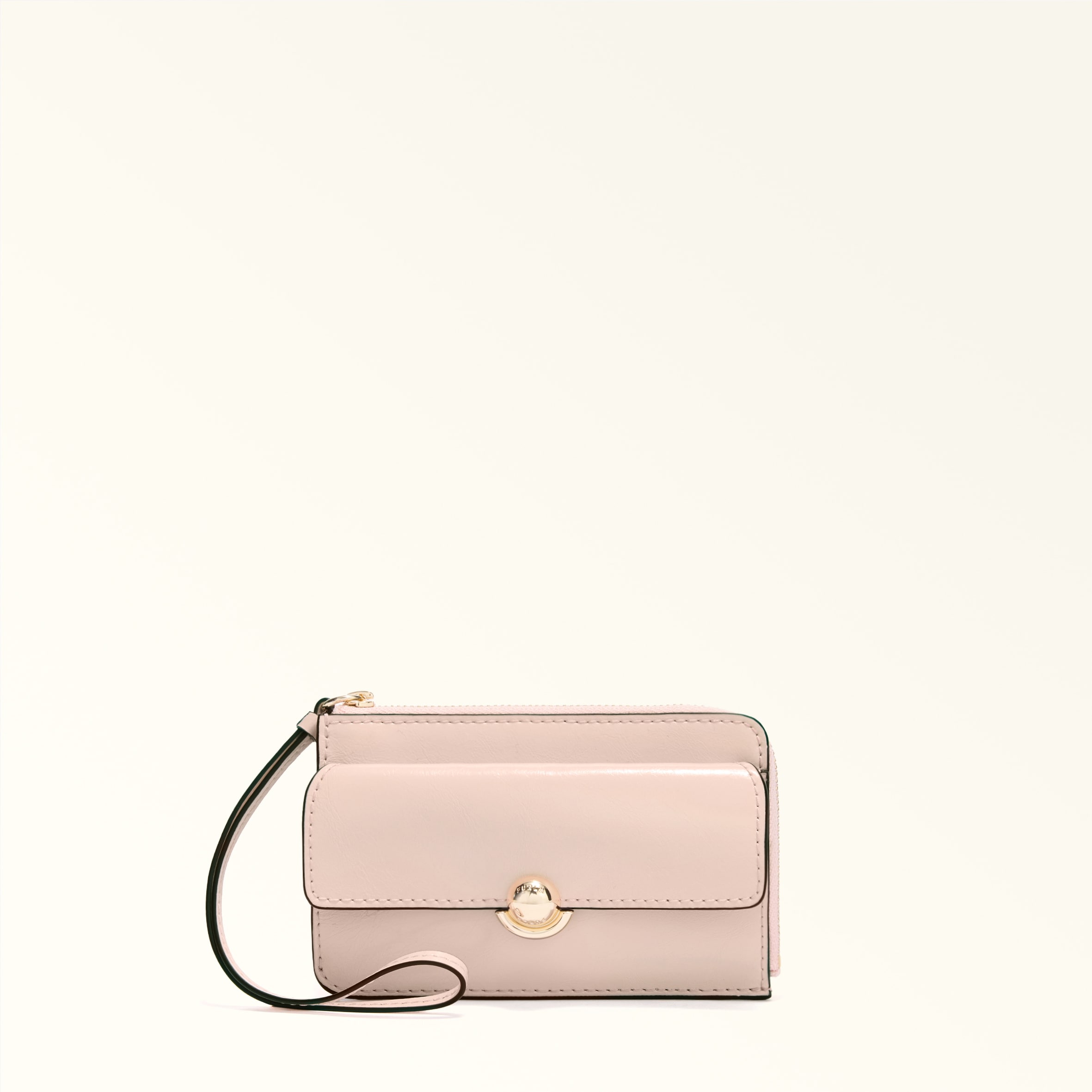 Furla Sfera Porta Carte Di Credito M Dusty Pink Rosa Vitello Donna