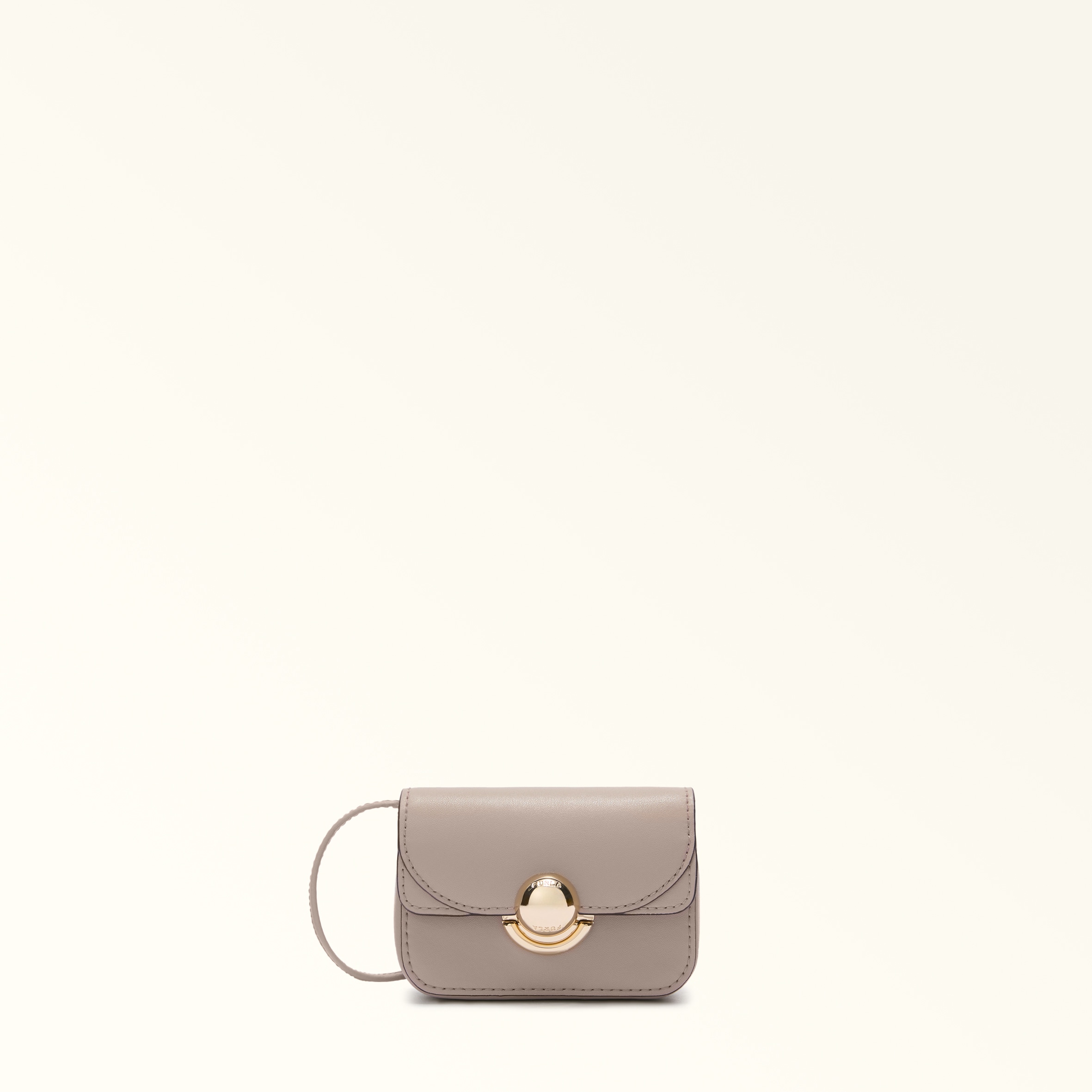 Furla Sfera Coin Case S Linen Sidney Calf Leather Woman