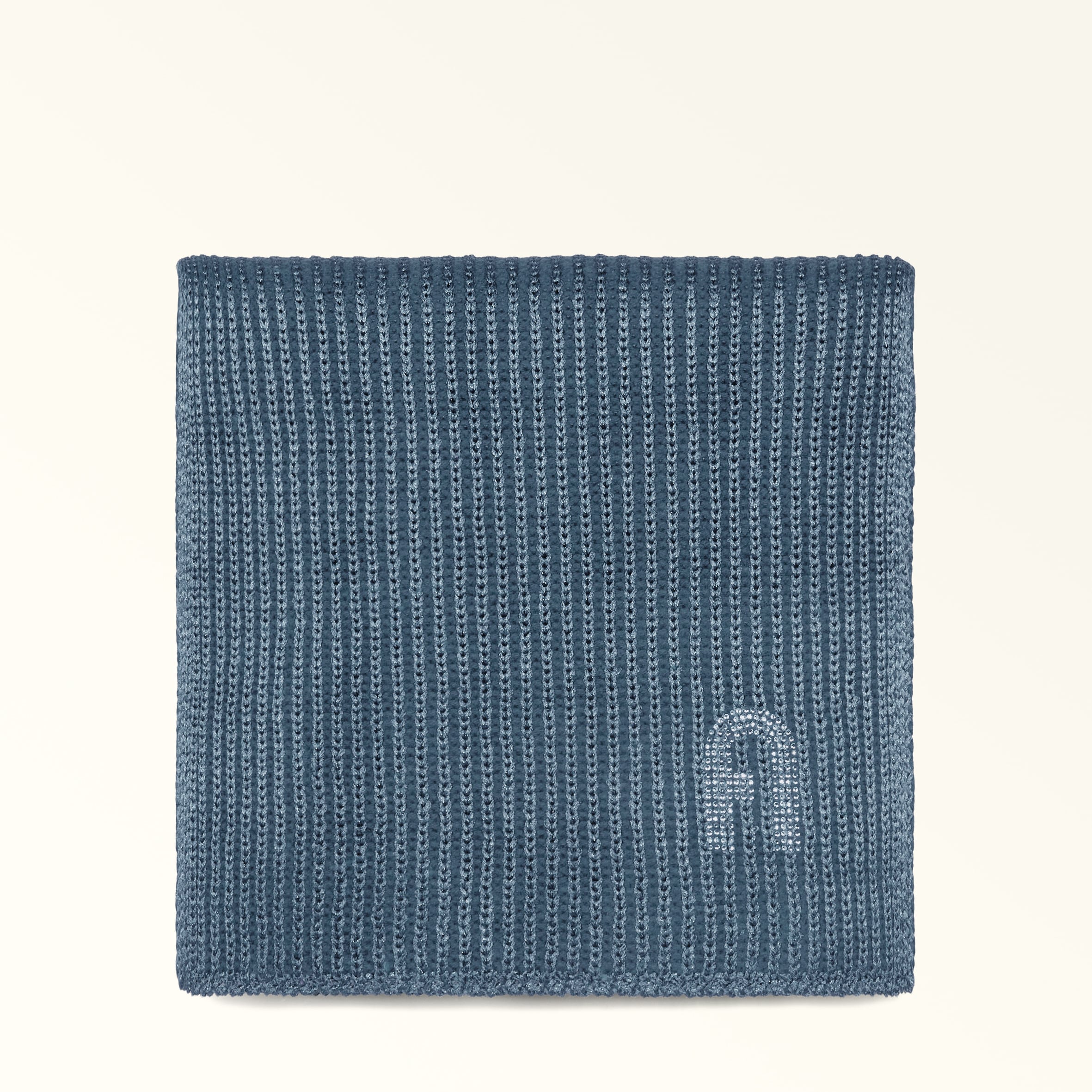 Furla Delizia Scarf Grigio Blu Lurex Wool Blend + Strass Woman