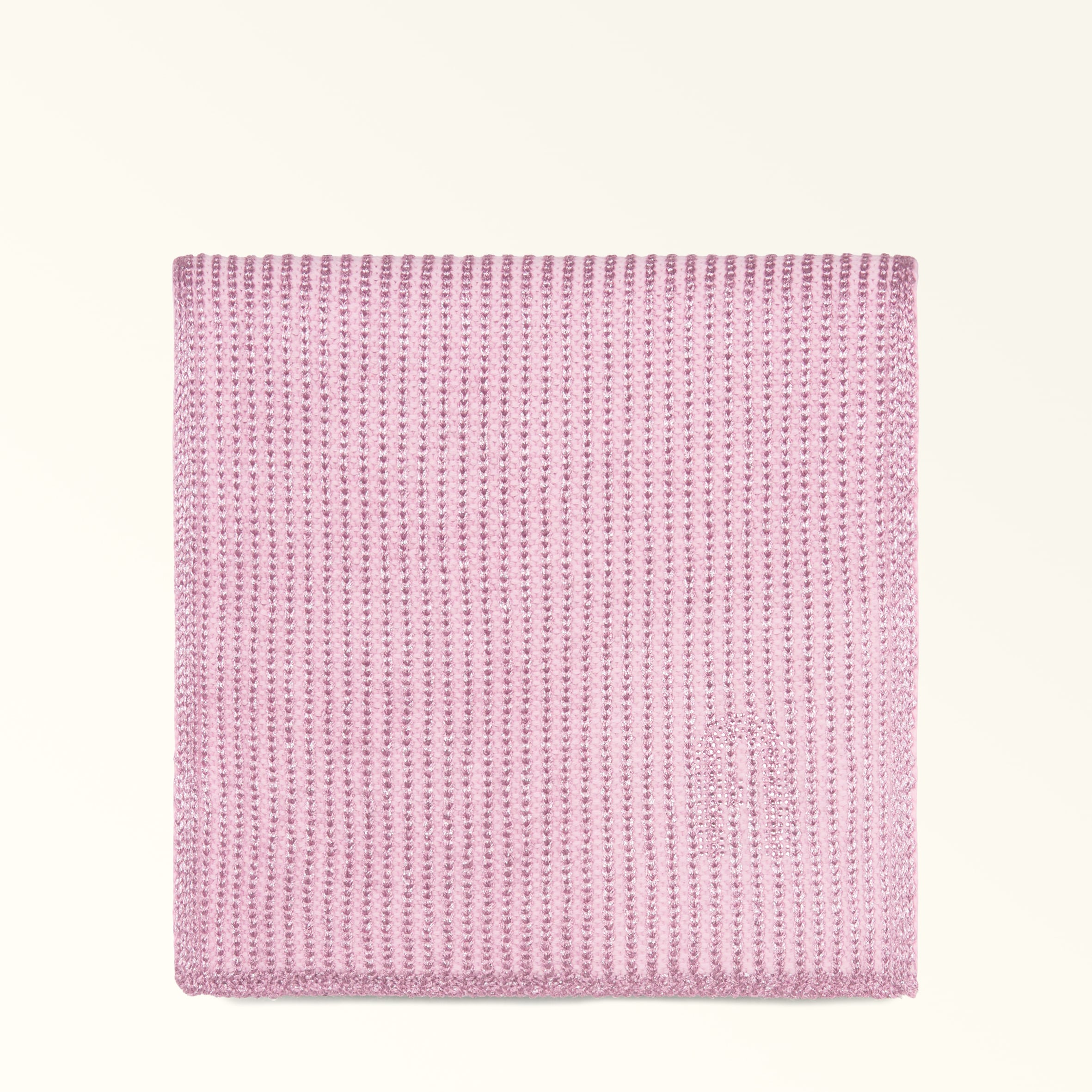 Furla Pink Delizia Scarf Sakura Lurex Wool Blend + Strass Woman