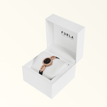ラウンドケースウォッチ NERO Furla Arco Chain | Furla JP
